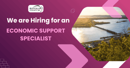Buffalo County Government hiring for economic support specialist position.