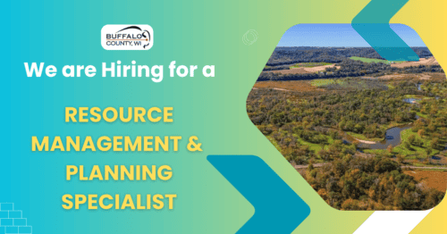Buffalo County is hiring for a Resource Management and Planning Specialist